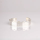 bracelet jonc en plaqué argent réglable pour femme 