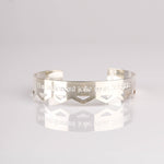 bracelet jonc en plaqué argent réglable pour femme 