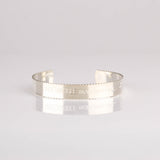 bracelet jonc en plaqué argent réglable pour femme 