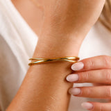 Bracelet jonc  - Acier inoxydable - ELINA