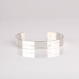 bracelet jonc en plaqué argent réglable pour femme 