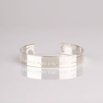 bracelet jonc en plaqué argent réglable pour femme 