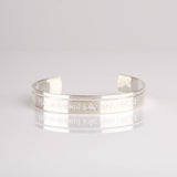 bracelet jonc en plaqué argent réglable pour femme 