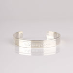 bracelet jonc en plaqué argent réglable pour femme 