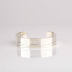 bracelet jonc en plaqué argent réglable pour femme 