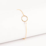 bracelet chaîne fine en acier inoxydable et nacre pour femme 