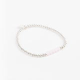 Bracelet - Perle - Cristaux - Rose - Argent 925 - INCONTOURNABLE