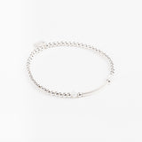 Bracelet - Perle - Cristaux - Blanc - Argent 925 - INCONTOURNABLE