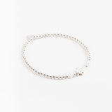Bracelet - Perle - Cristaux - Blanc - Argent 925 - INCONTOURNABLE