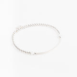 Bracelet - Perle - Cristaux - Blanc - Argent 925 - INCONTOURNABLE