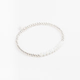 Bracelet - Perle - Cristaux - Blanc - Argent 925 - INCONTOURNABLE