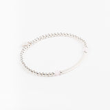 Bracelet - Perle - Cristaux - Rose - Argent 925 - INCONTOURNABLE