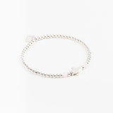 Bracelet - Perle - Cristaux - Rose - Argent 925 - INCONTOURNABLE