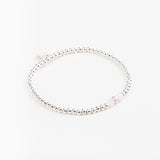 Bracelet - Perle - Cristaux - Rose - Argent 925 - INCONTOURNABLE