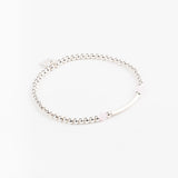 Bracelet - Perle - Cristaux - Rose - Argent 925 - INCONTOURNABLE