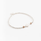 Bracelet - Perle - Cristaux - Taupe - Argent 925 - INCONTOURNABLE