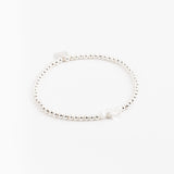 Bracelet - Perle - Cristaux - Blanc - Argent 925 - INCONTOURNABLE