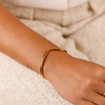 bracelet jonc en acier inoxydable pour femme 