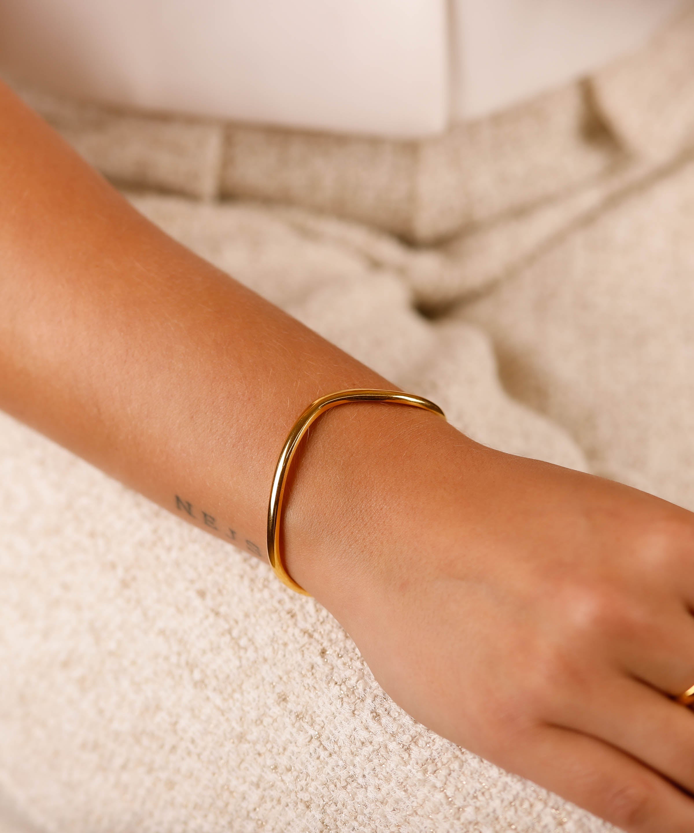 bracelet jonc en acier inoxydable pour femme 
