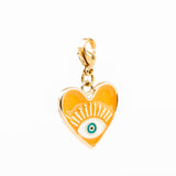 charm's cœur en acier inoxydable pour femme 