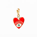 charm's cœur en acier inoxydable pour femme 