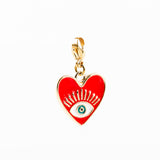 charm's cœur en acier inoxydable pour femme 