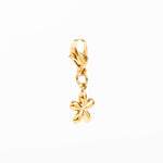 charm's fleur en acier inoxydable pour femme 