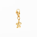 charm's fleur en acier inoxydable pour femme 