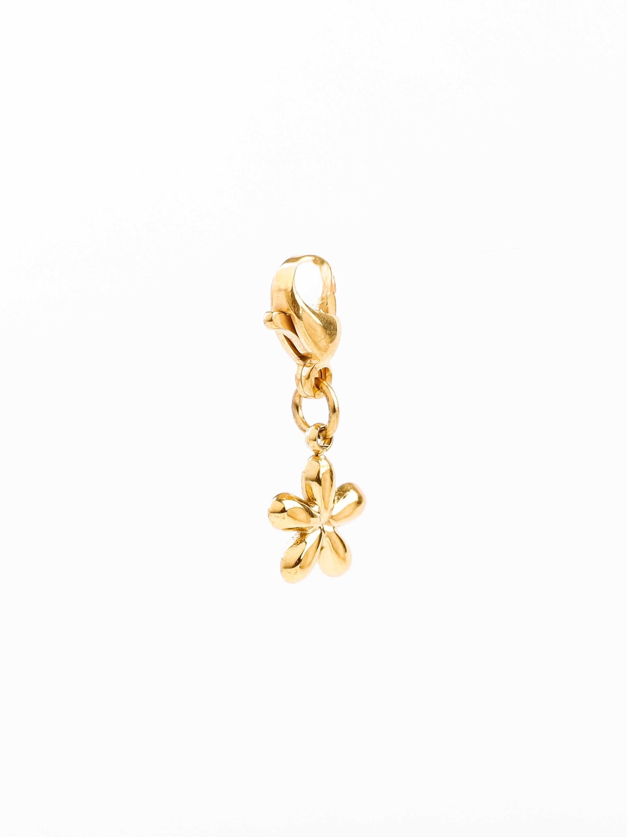 charm's fleur en acier inoxydable pour femme 