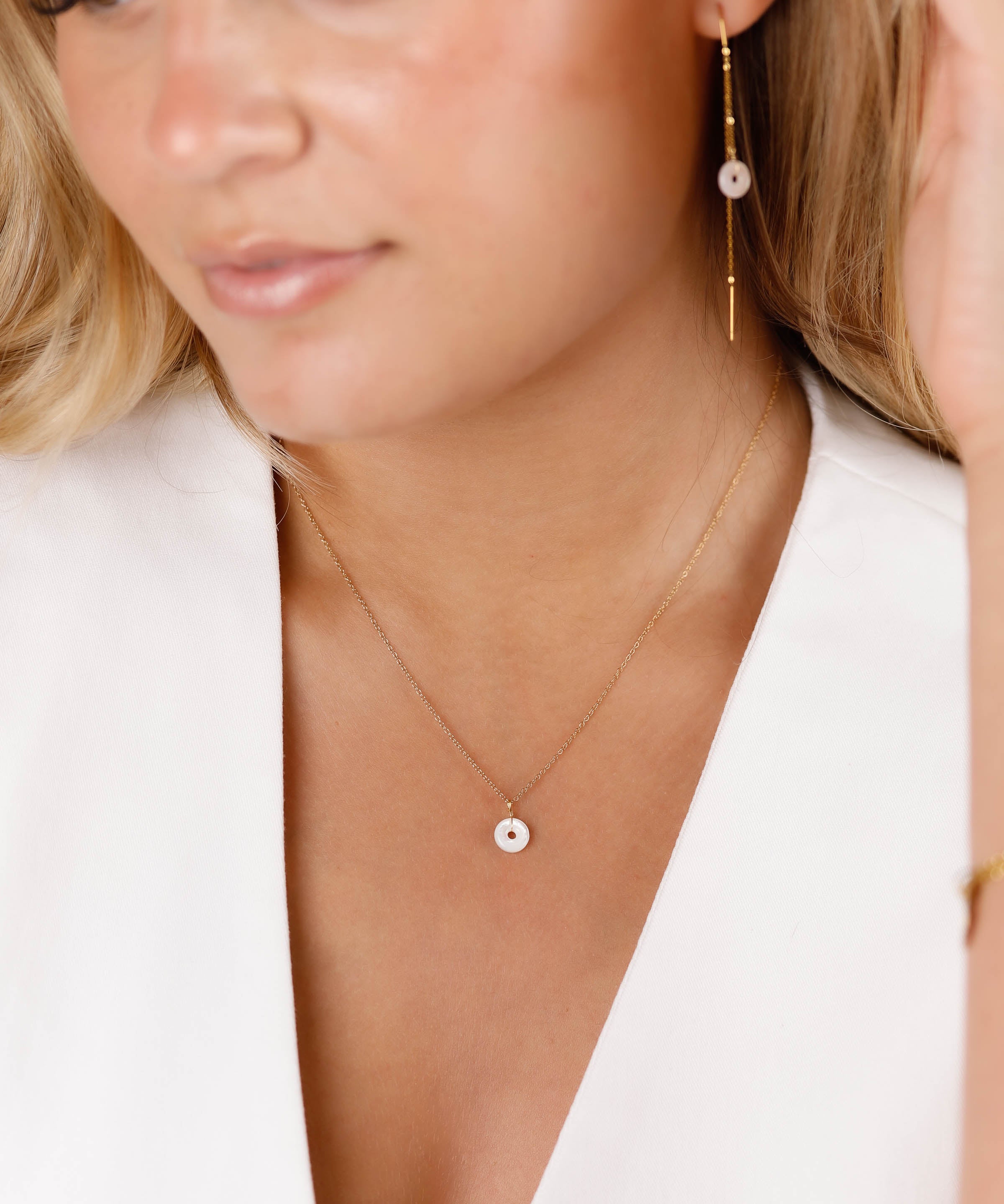 collier en acier inoxydable pour femme 