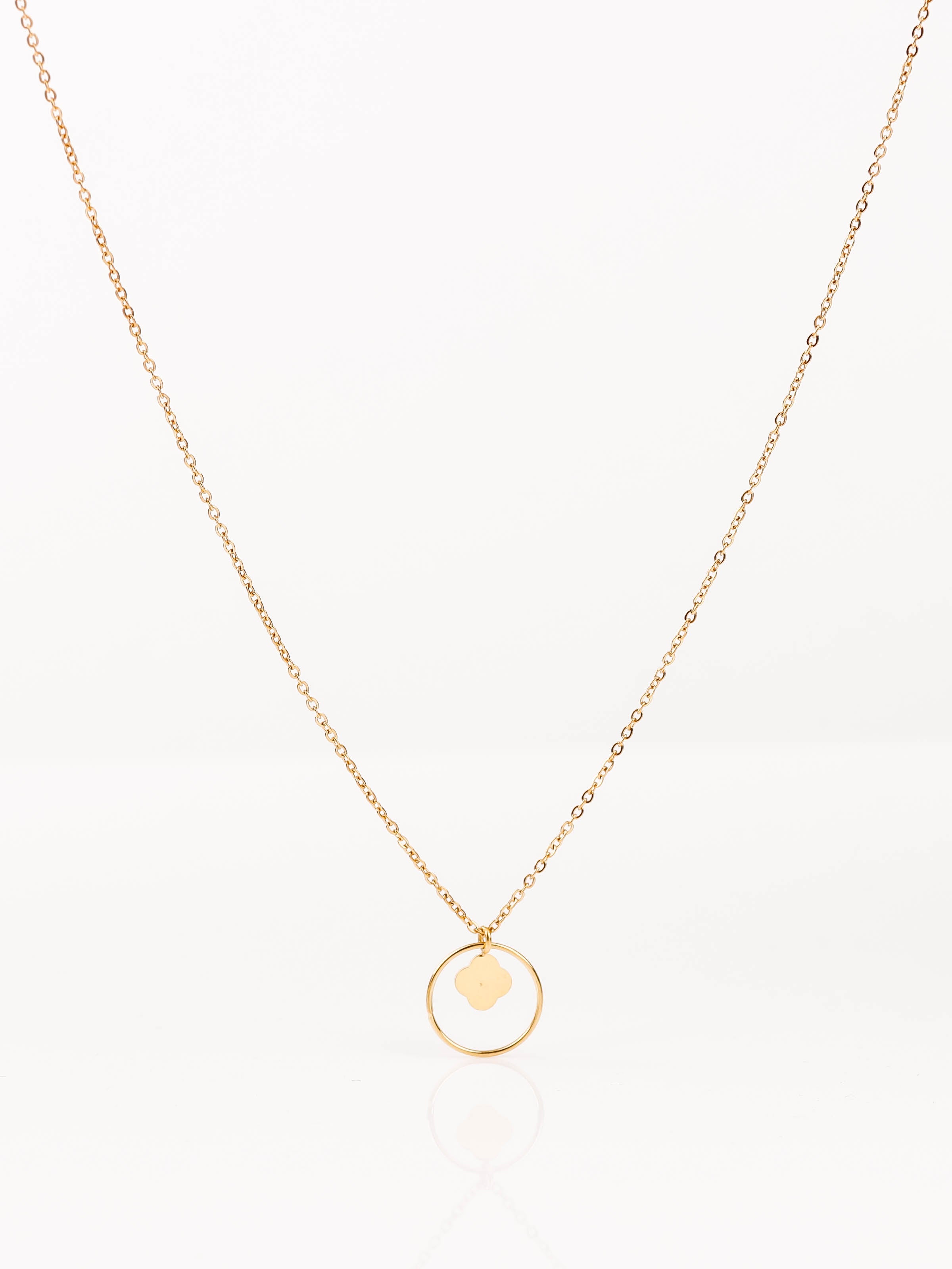 collier en acier inoxydable pour femme 