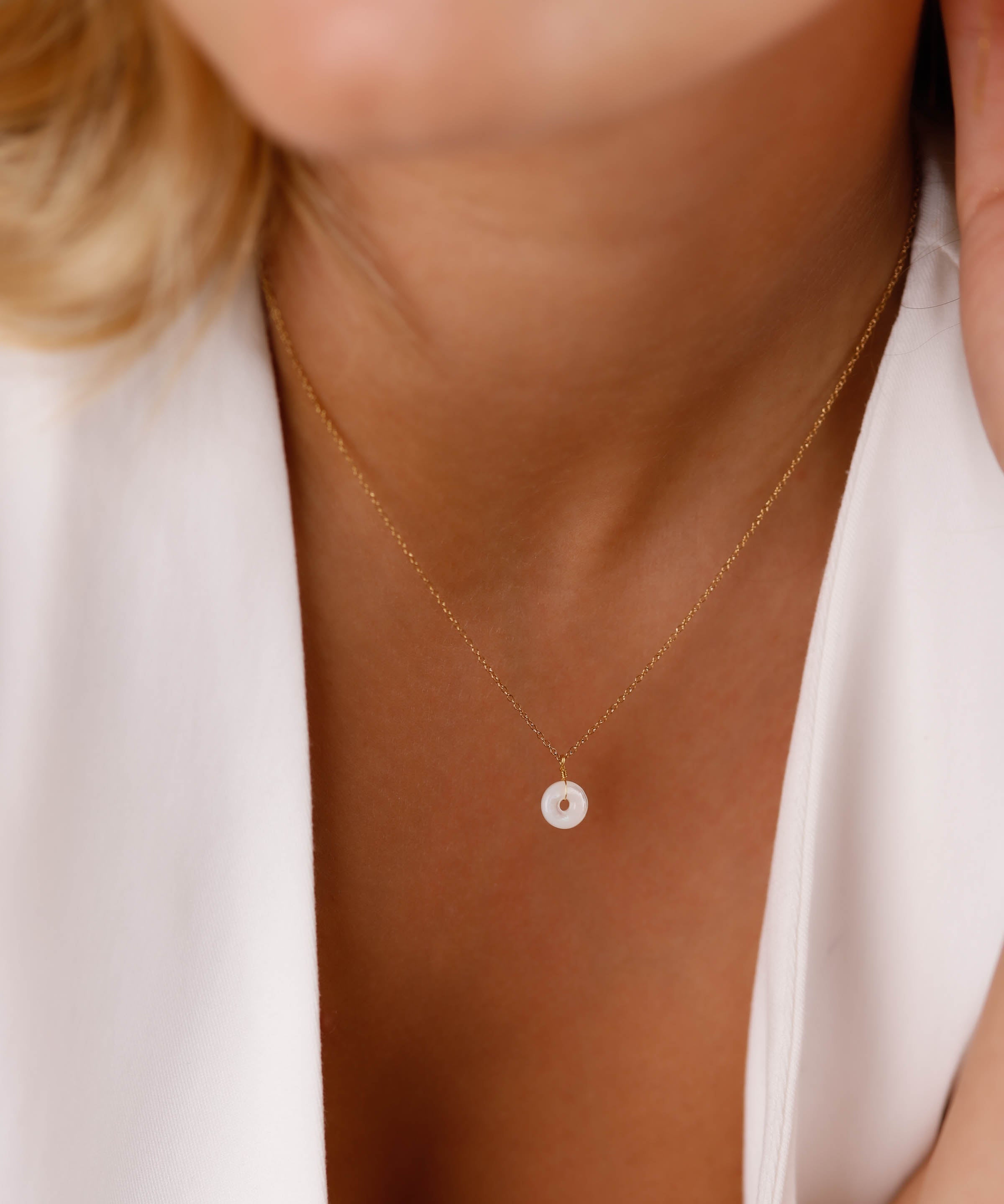 collier en acier inoxydable pour femme 