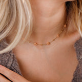 Collier - Fleur - Chaîne - Acier inoxydable - CHARLYNE