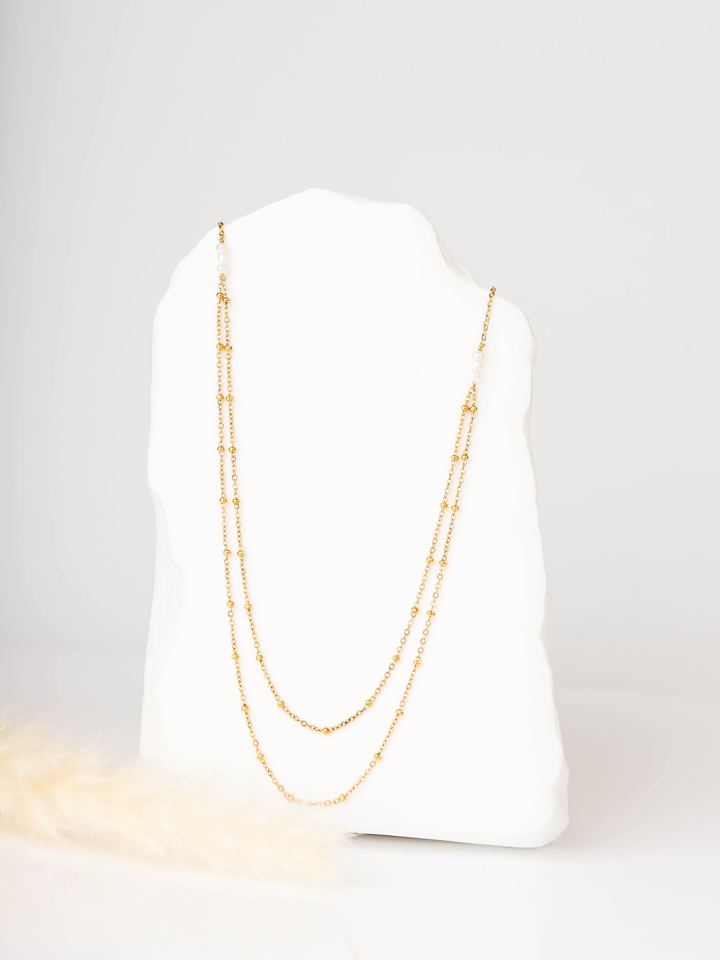 collier en acier inoxydable pour femme 
