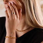 collier en acier inoxydable pour femme 