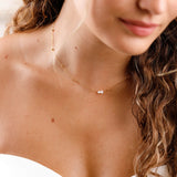 Collier - Chaîne boule - Perle d'eau douce - Acier Inoxydable - JULIETTE