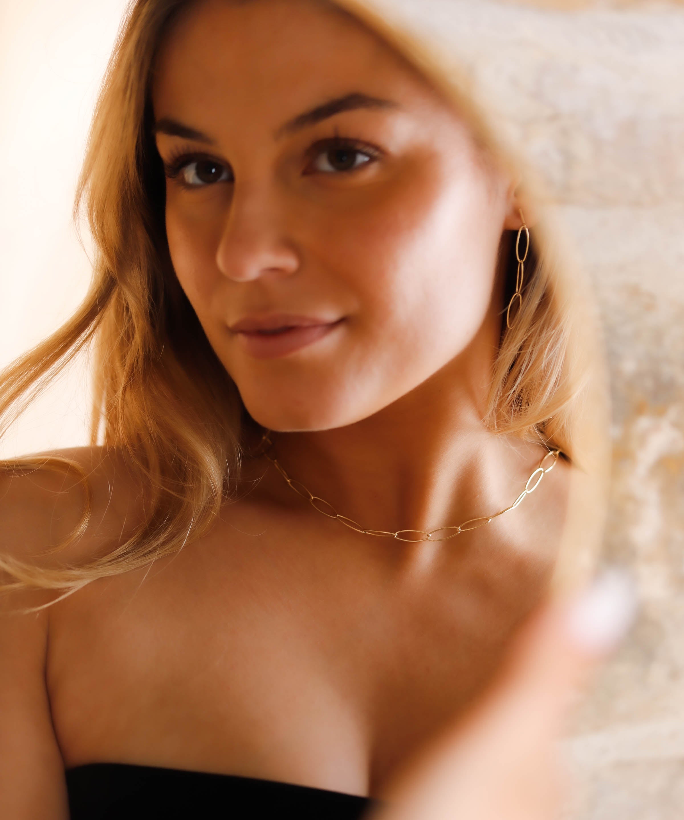 collier en acier inoxydable pour femme 