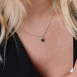 collier en argent 925 et onyx pour femme 