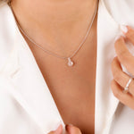 collier en argent 925 et pierre naturelle pour femme 