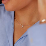 collier en argent 925 et fleur pour femme