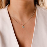collier en argent 925 et amazonite pour femme 
