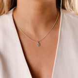 collier en argent 925 et amazonite pour femme 