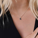 collier en argent 925 et onyx pour femme 