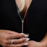 Sautoir - Disque & Chaine - Argent - GABRIELLE