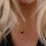 collier en argent 925 et onyx pour femme 