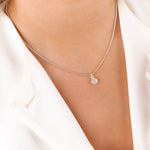 collier en argent 925 et pierre naturelle pour femme 