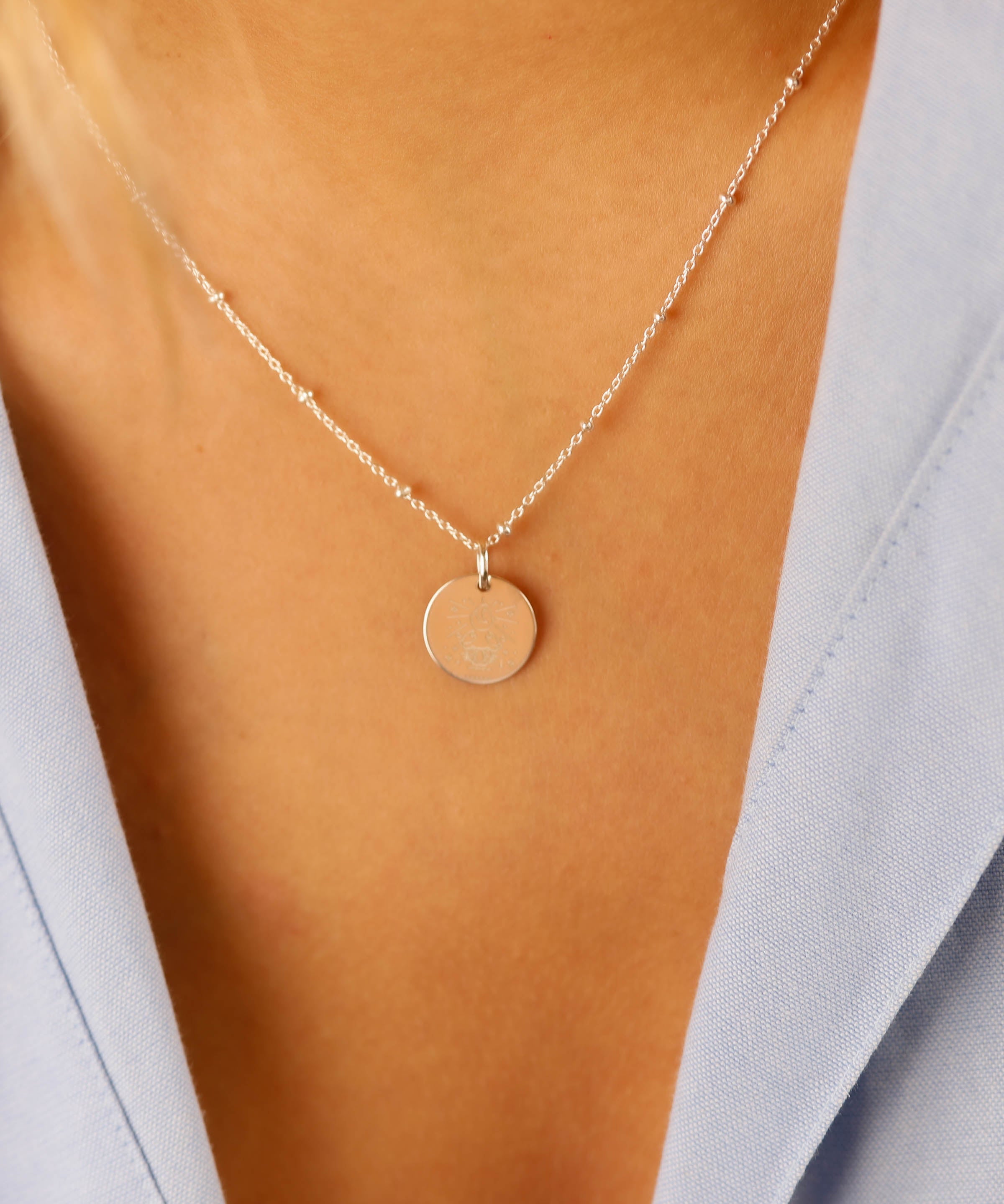 collier en argent 925 avec pampille zodiaque pour femme 