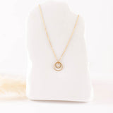 Collier - Chaine - Acier inoxydable - Pierre d'eau douce - ANAELLE