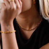 collier en acier inoxydable pour femme 