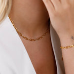 collier en acier inoxydable pour femme 